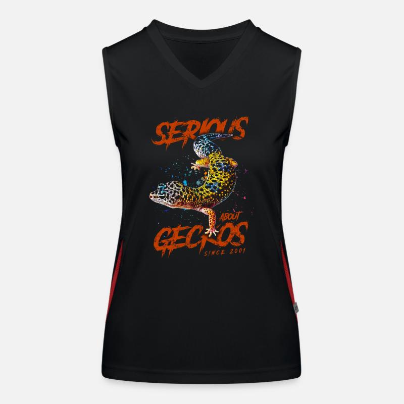 Serious About Leopard Geckos Since 2001 Women's Functional Contrast Tank Top