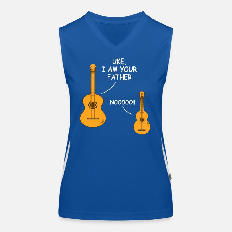Uke I Am Your Father Ukulele Gitarre Funktionelles Kontrast-Tank Top für Frauen