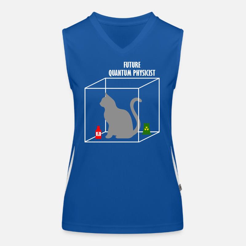 Quantenphysik Wissenschaft Student Physiker Geschenk Funktionelles Kontrast-Tank Top für Frauen
