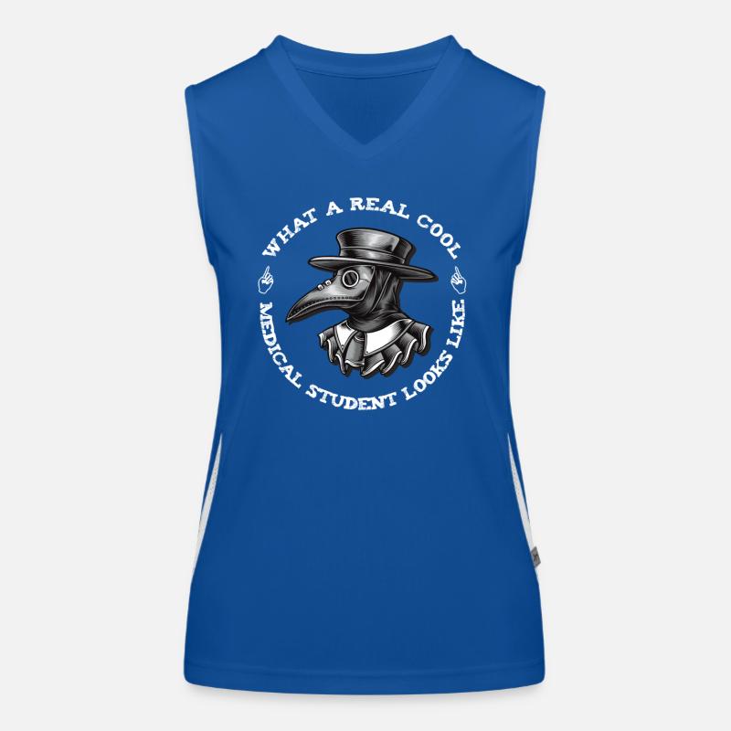 What a real cool medicin student looks like Women's Functional Contrast Tank Top