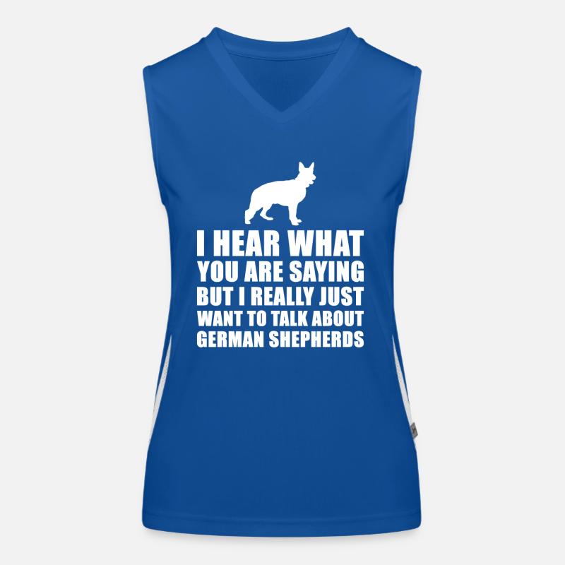 Funny German Shepherd-Geschenk-Idee Funktionelles Kontrast-Tank Top für Frauen