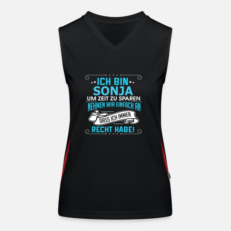 SONJA Funktionelles Kontrast-Tank Top für Frauen