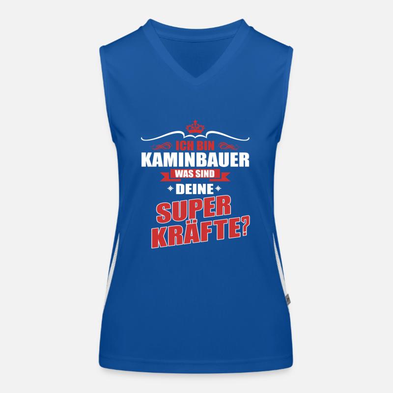 KAMINBAUER-Superkräfte GESCHENK Funktionelles Kontrast-Tank Top für Frauen
