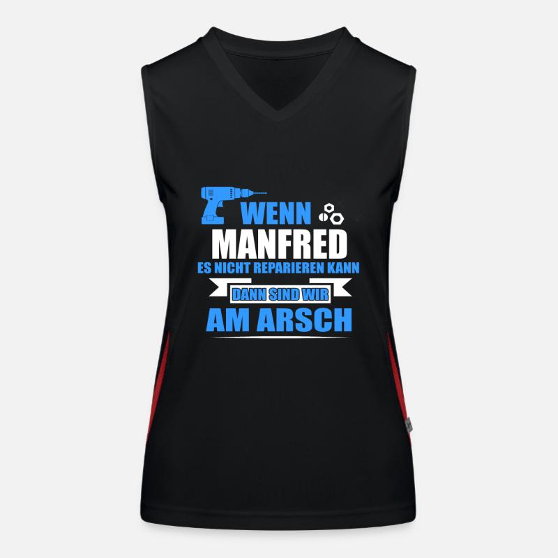 MANFRED -Geschenk Funktionelles Kontrast-Tank Top für Frauen