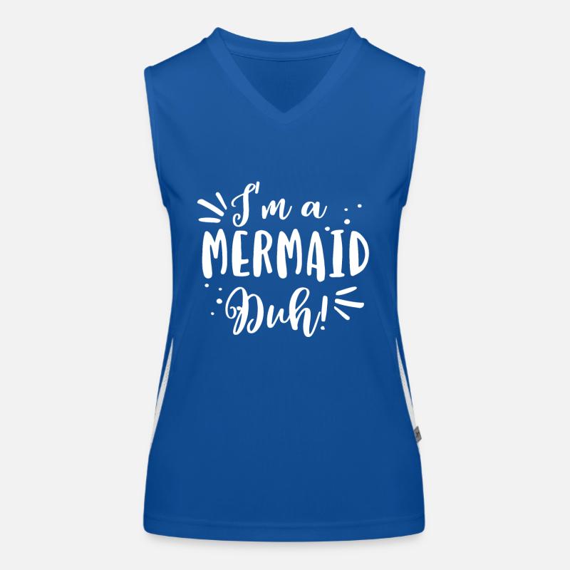 Ich bin eine Meerjungfrau - Geschenk Funktionelles Kontrast-Tank Top für Frauen