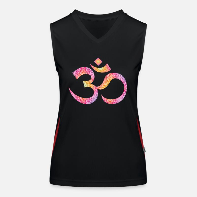Om mandala Débardeur respirant contrasté Femme