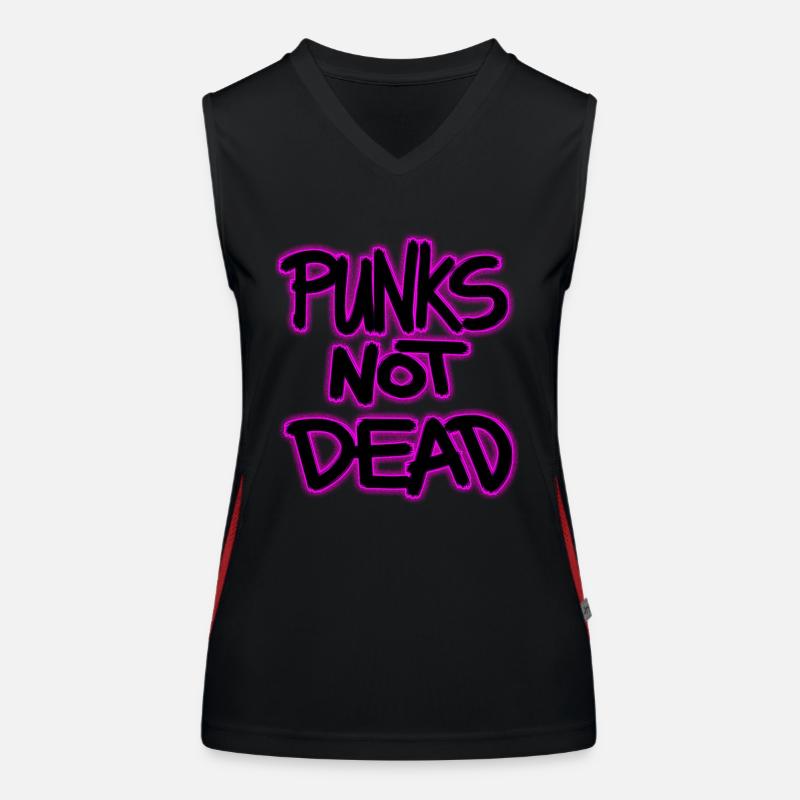 punks pas mort Débardeur respirant contrasté Femme