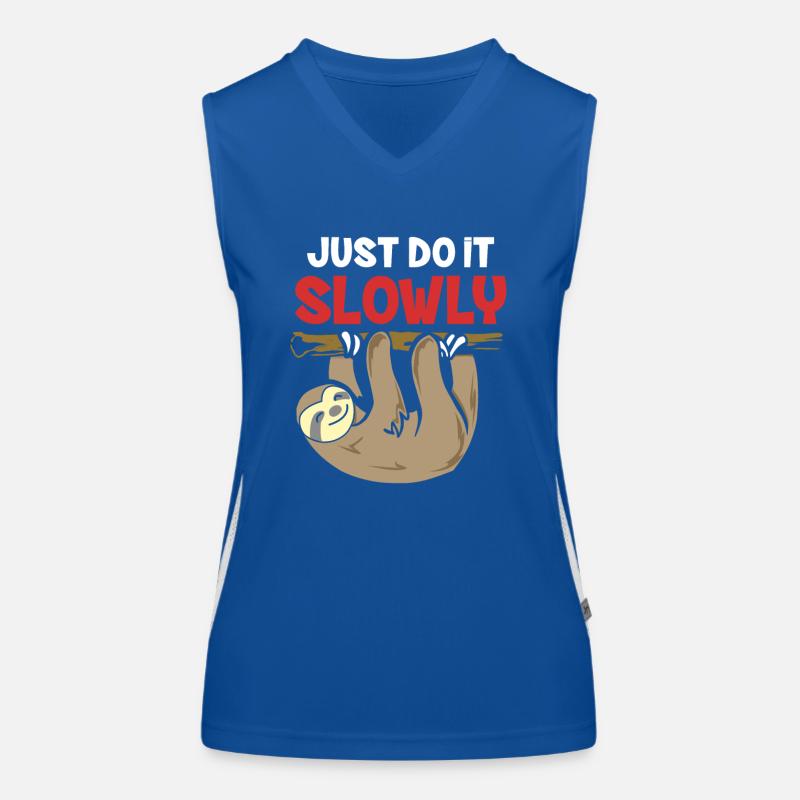 Mach es langsam Affe Funktionelles Kontrast-Tank Top für Frauen