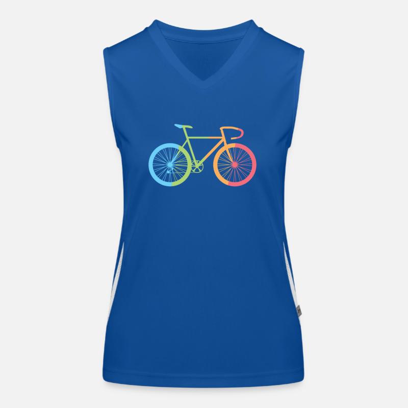 Fahrrad Funktionelles Kontrast-Tank Top für Frauen