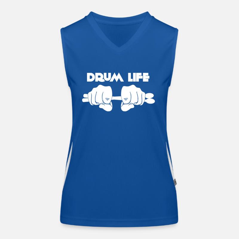 Drummer - Schlagzeuger - Drumsticks - Geschenk Funktionelles Kontrast-Tank Top für Frauen