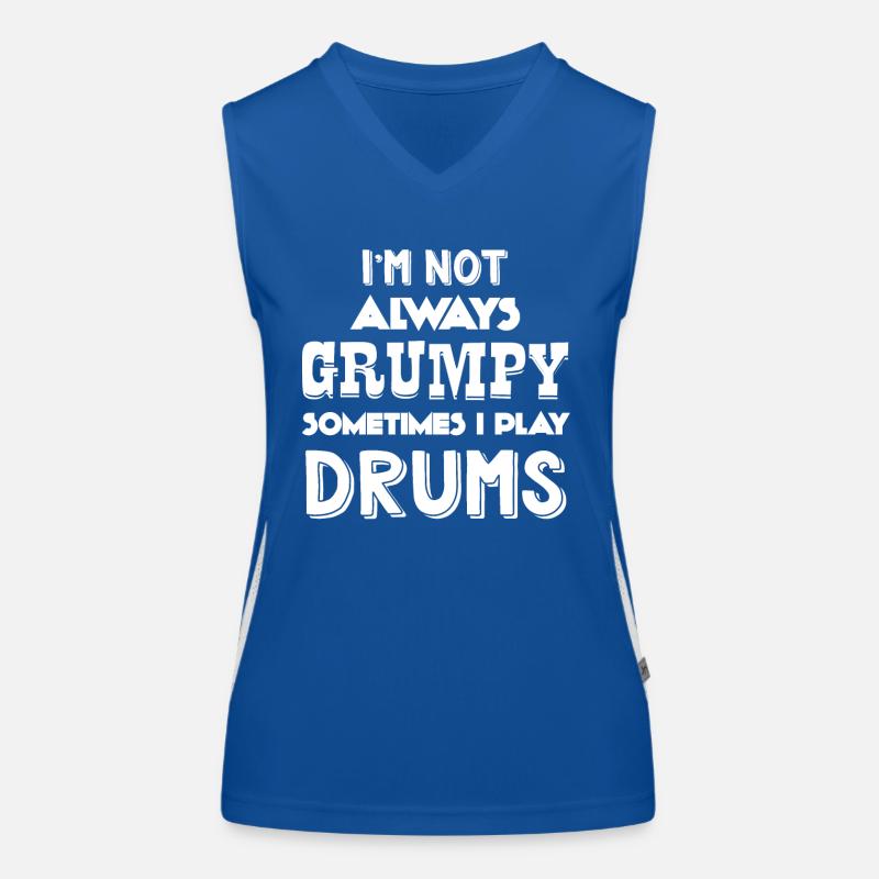 Drummer - Drummer - Drums - Funny Women's Functional Contrast Tank Top