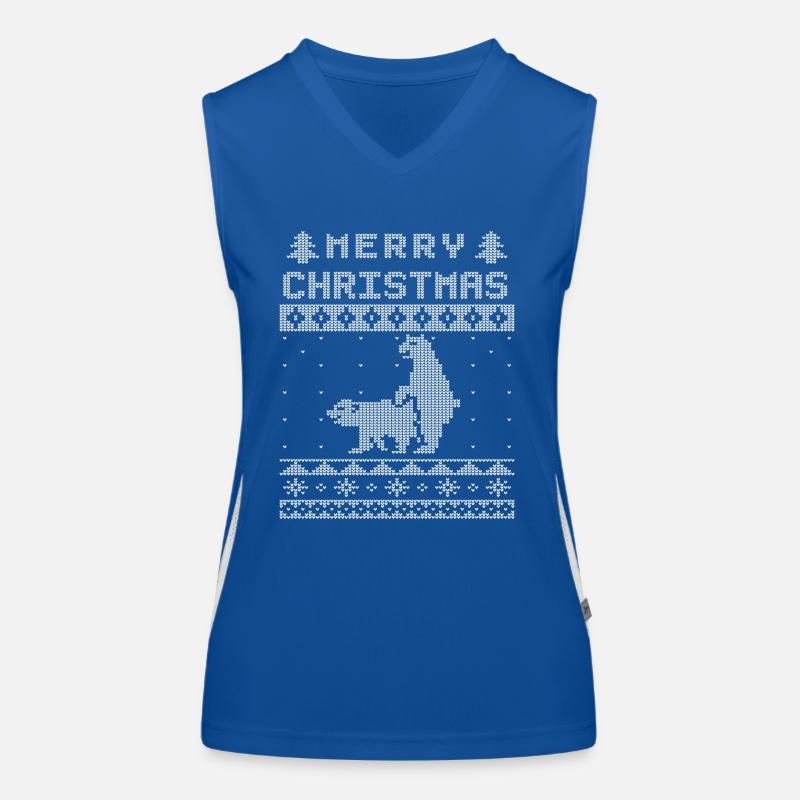Ugly Christmas Humping Edition Women's Functional Contrast Tank Top