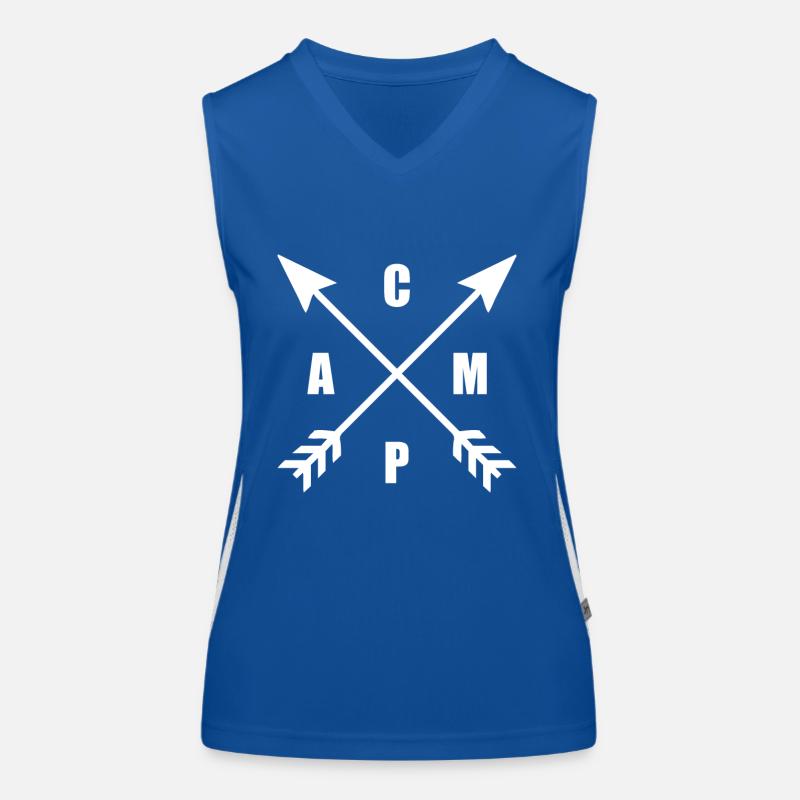 Der Camper-Kompass! - Geschenk Funktionelles Kontrast-Tank Top für Frauen