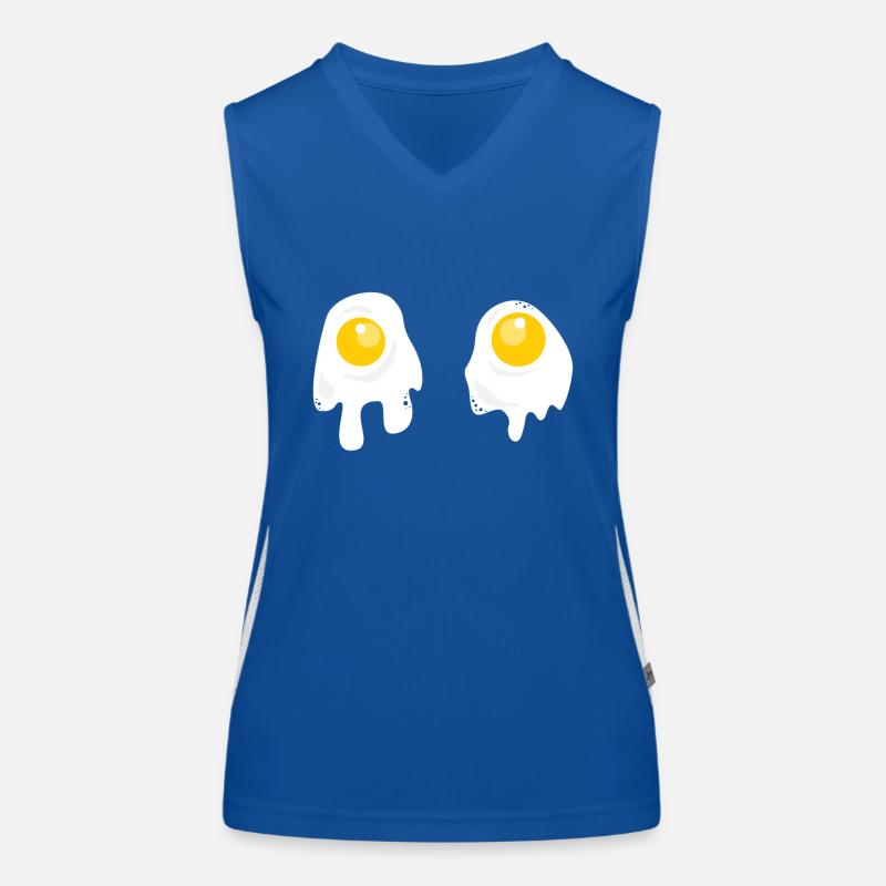Fried Eggs - Breakfast Women's Functional Contrast Tank Top
