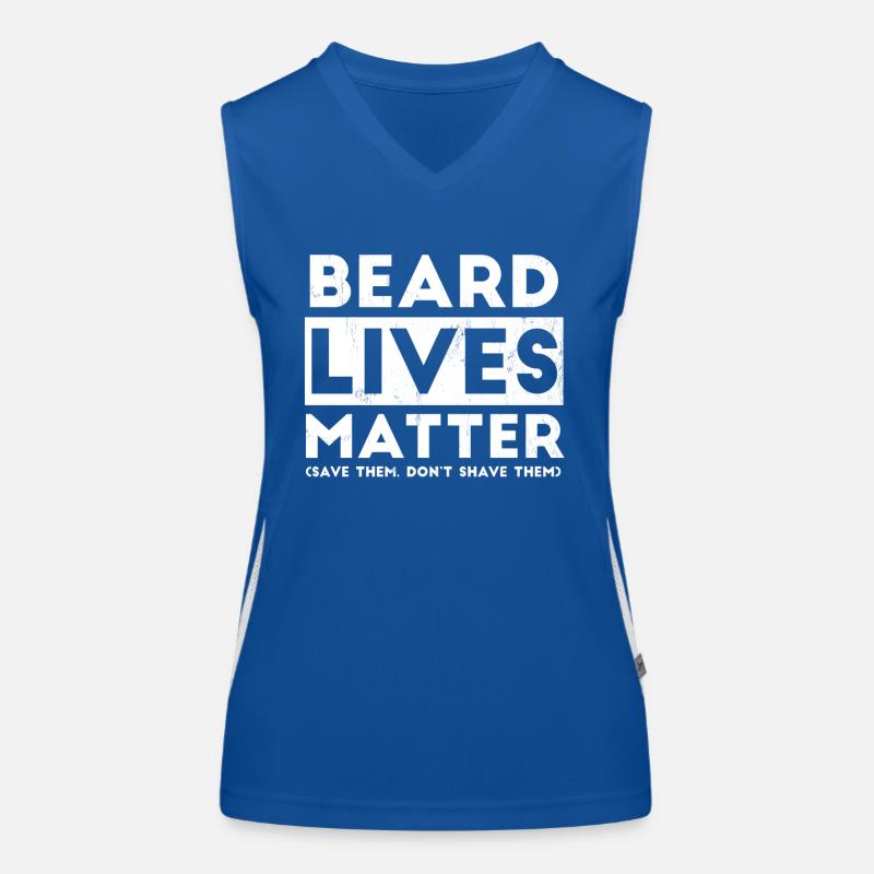 Beard - Beard Bearer - Bearded - Bearded - Funny Women's Functional Contrast Tank Top