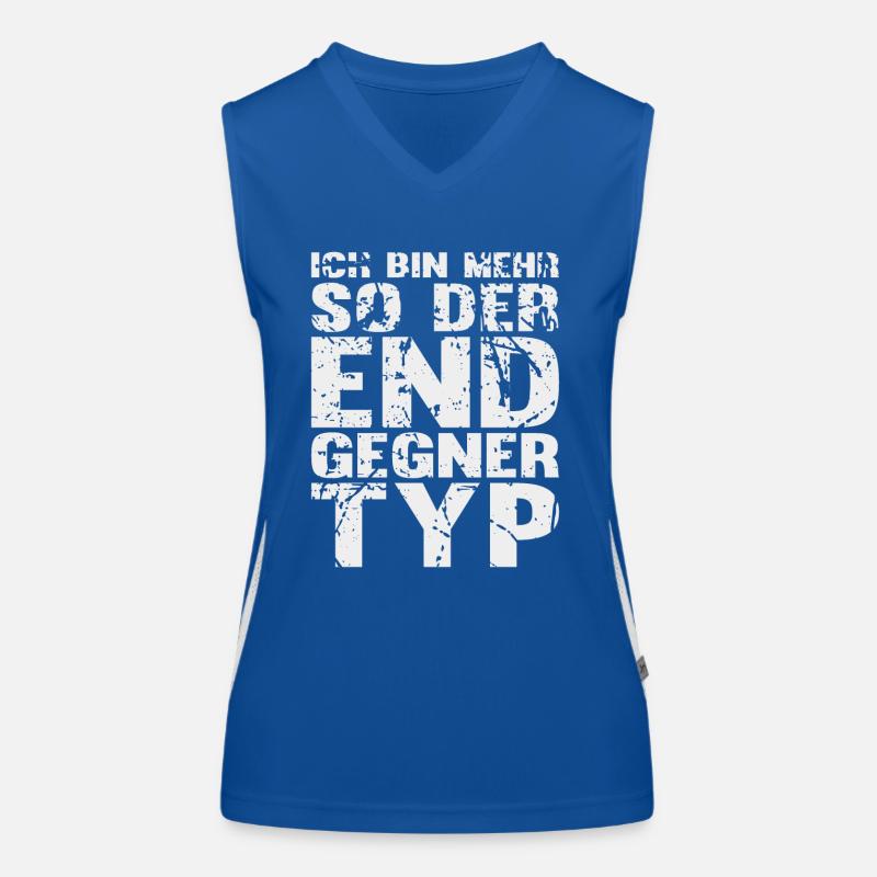 Ich bin mehr so der Endgegner Typ! - Geschenk Funktionelles Kontrast-Tank Top für Frauen