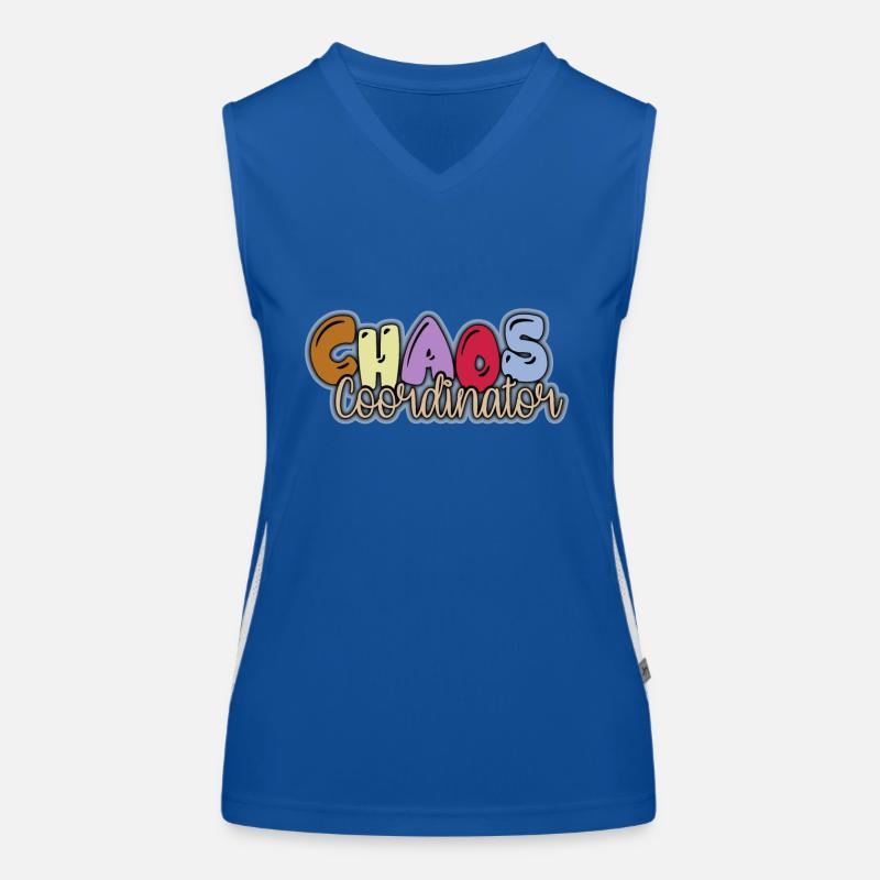 Kindergarten Chaos Coordinator Women's Functional Contrast Tank Top