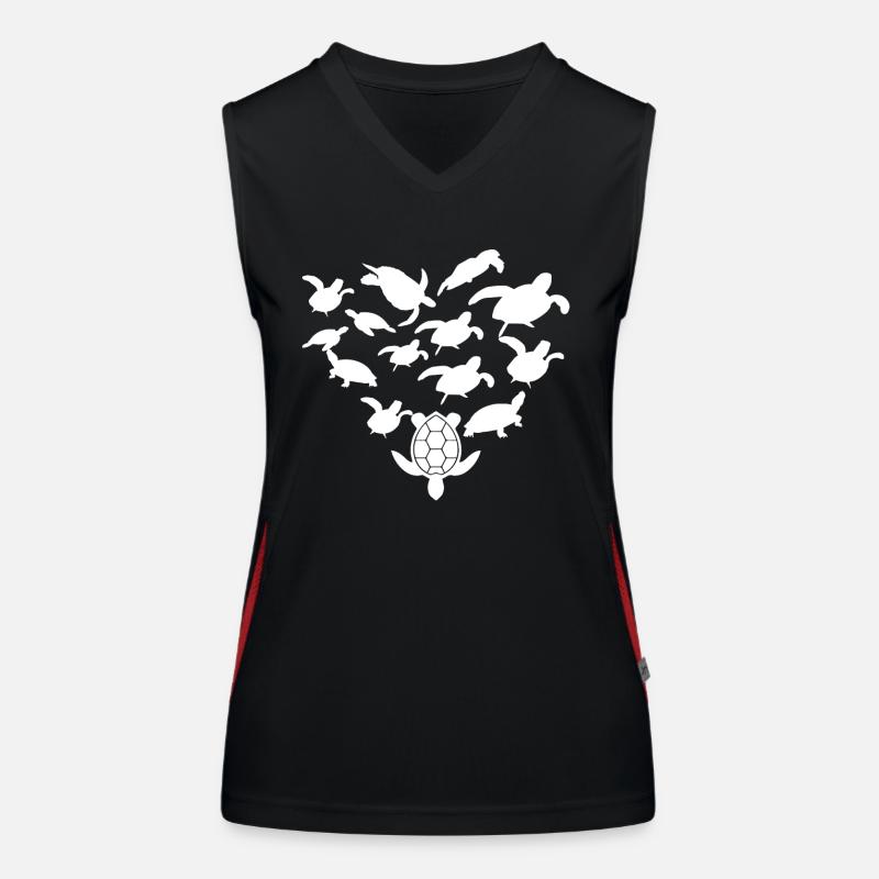 Turtle - Turtle Lover - Turtles Women's Functional Contrast Tank Top