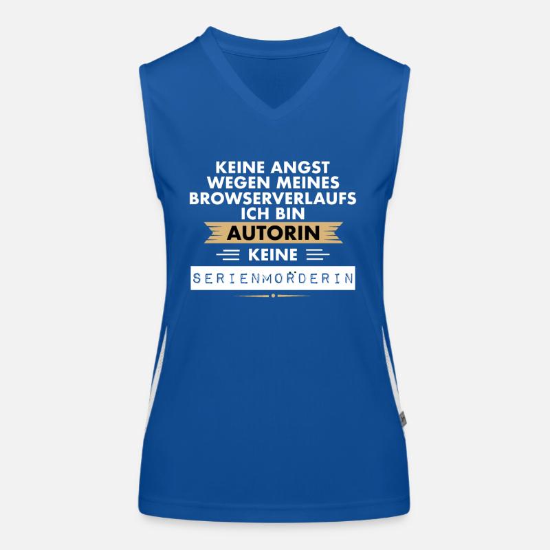 Author no killer funny browser gift Women's Functional Contrast Tank Top