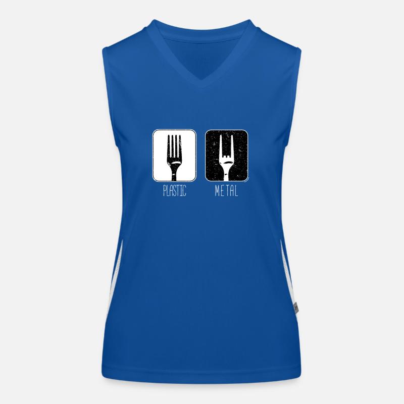 Plastic Metal Fork Women's Functional Contrast Tank Top