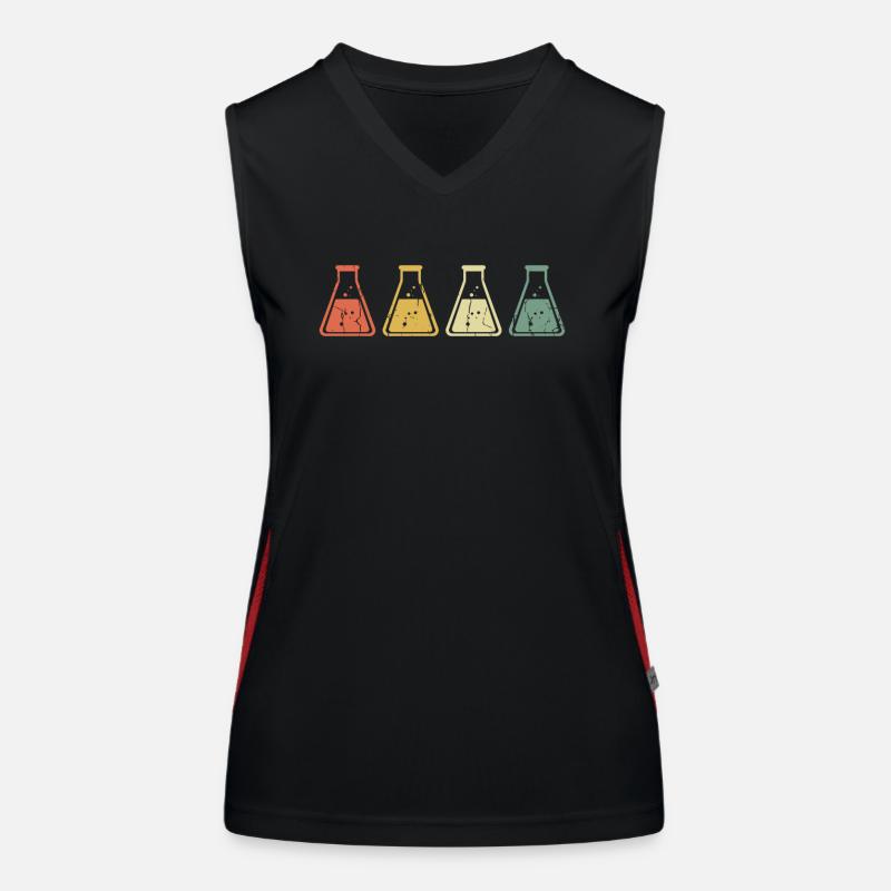 Distressed Science - Vintage Design Funktionelles Kontrast-Tank Top für Frauen