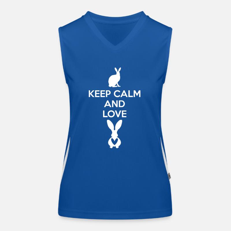 Lapin - Lapin - Lapin Propriétaire - Keep Calm Débardeur respirant contrasté Femme