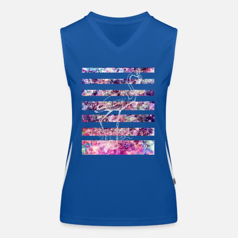 Flamingo Funktionelles Kontrast-Tank Top für Frauen