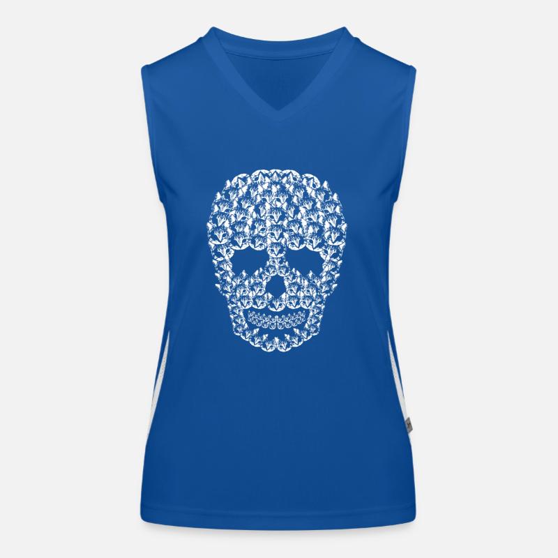 Cats Kitty pet tomcat skull gift Women's Functional Contrast Tank Top