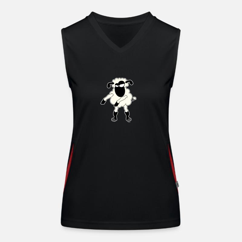 Floss Dance Move Schafe Funktionelles Kontrast-Tank Top für Frauen