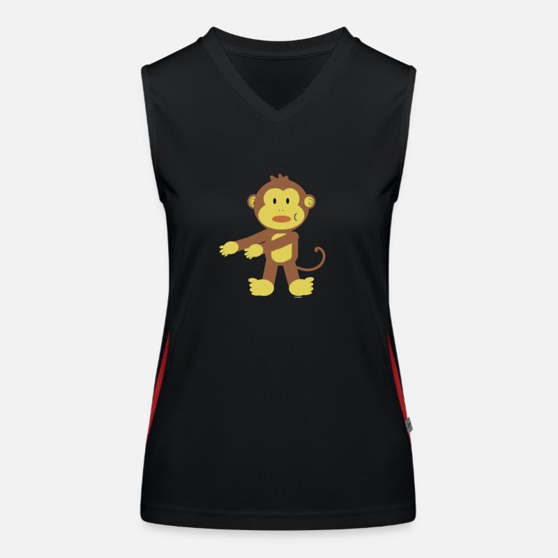Floss Dance Move Affe Funktionelles Kontrast-Tank Top für Frauen