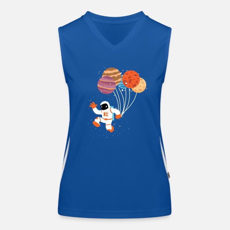 Space Astronaut Women's Functional Contrast Tank Top