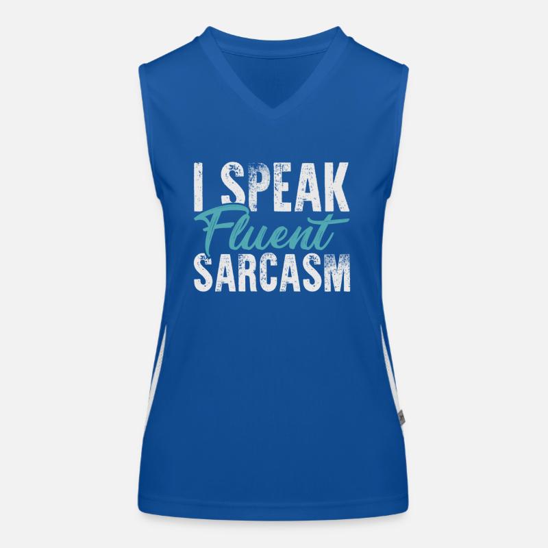 sarcasm Women's Functional Contrast Tank Top