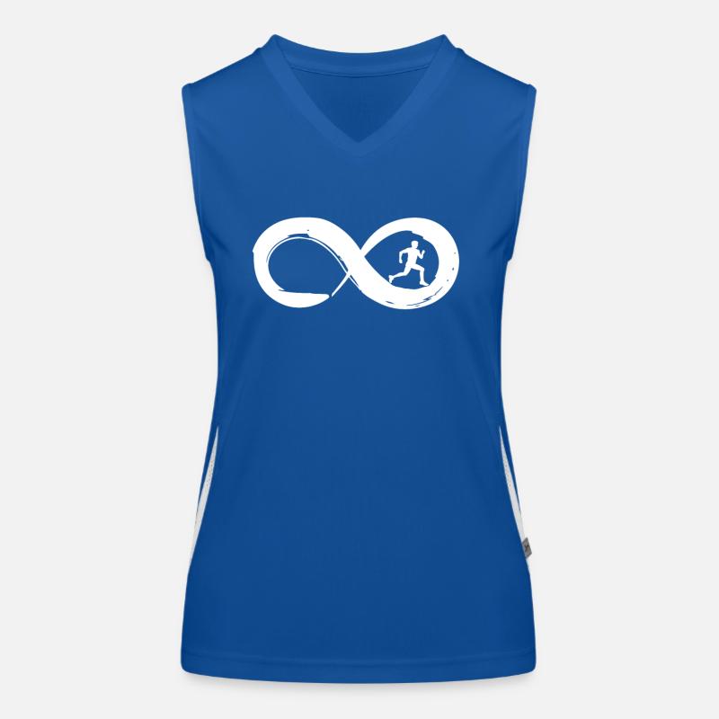 Infinity Running Jogging Jogger Triathlon Marathon Débardeur respirant contrasté Femme