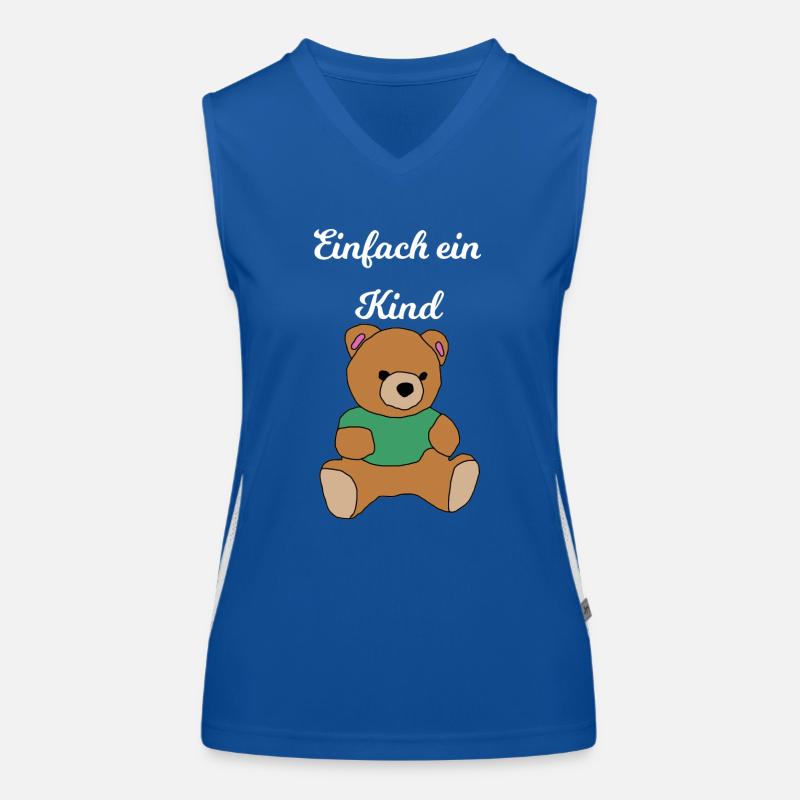 teddy bear Women's Functional Contrast Tank Top