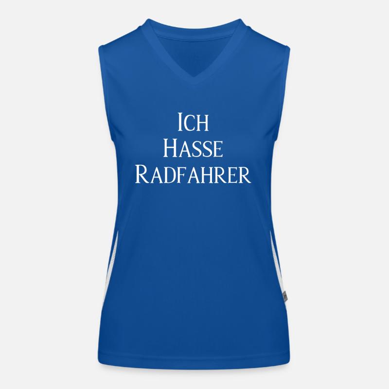 I hate cyclists Women's Functional Contrast Tank Top