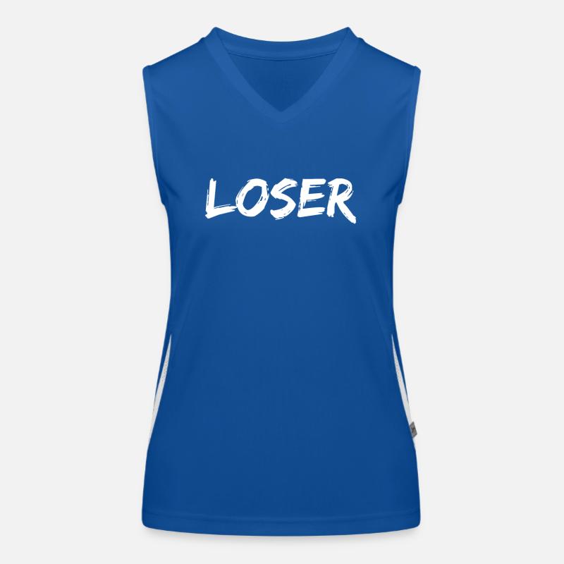 Loser, Verlierer Funktionelles Kontrast-Tank Top für Frauen