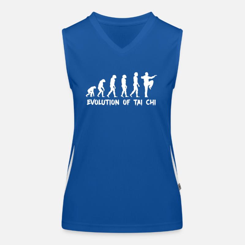 Evolution von Tai Chi Funktionelles Kontrast-Tank Top für Frauen