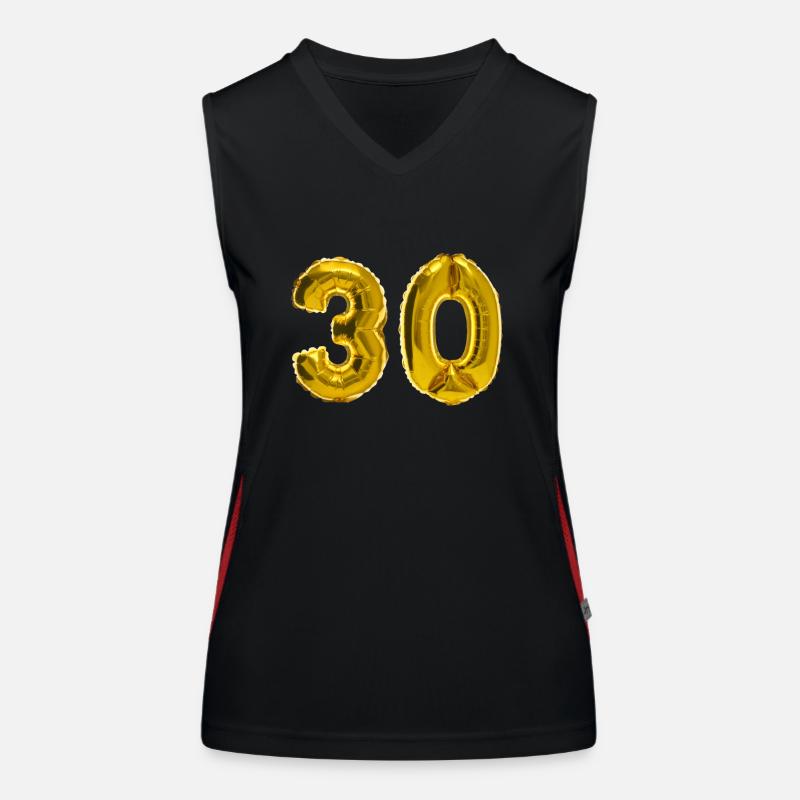30 Jahre Funktionelles Kontrast-Tank Top für Frauen
