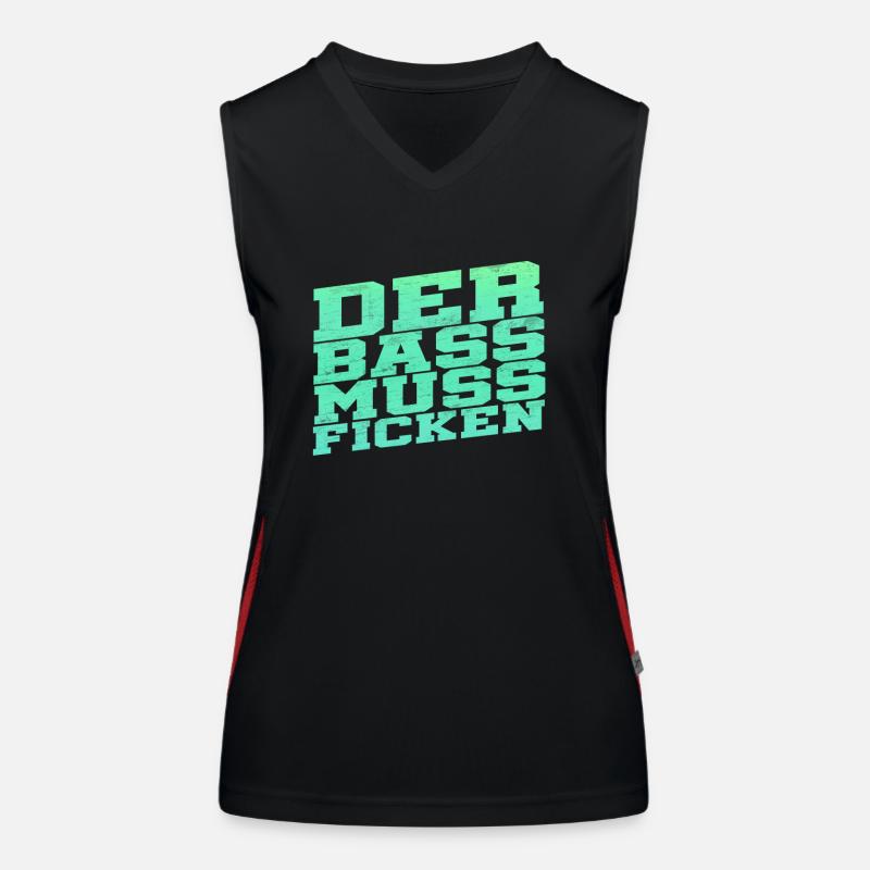 La basse doit baiser Débardeur respirant contrasté Femme