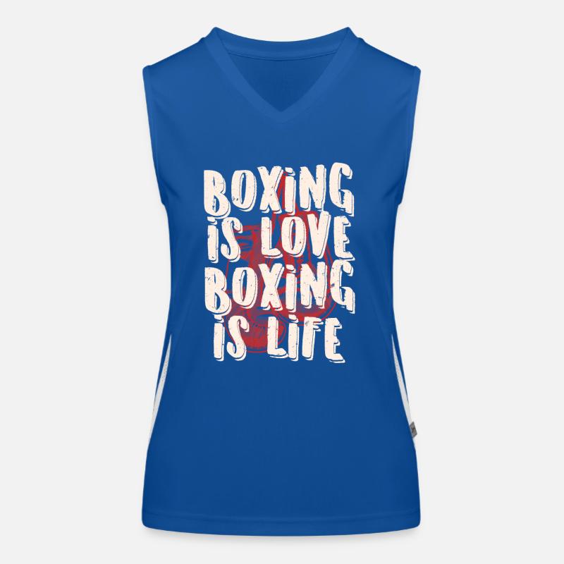 Gants de boxe doux cadeau cool Débardeur respirant contrasté Femme