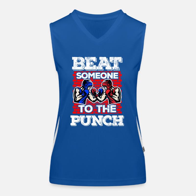 Cadeau cool mignon de boxe Débardeur respirant contrasté Femme