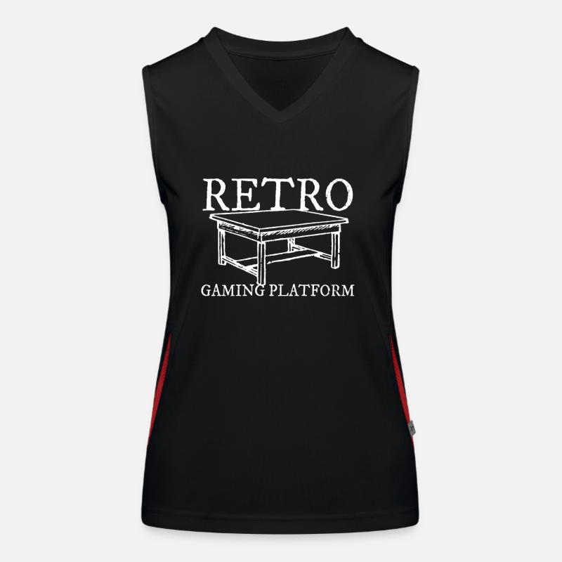 Retro Gaming Platform - Board Games Gift Women's Functional Contrast Tank Top