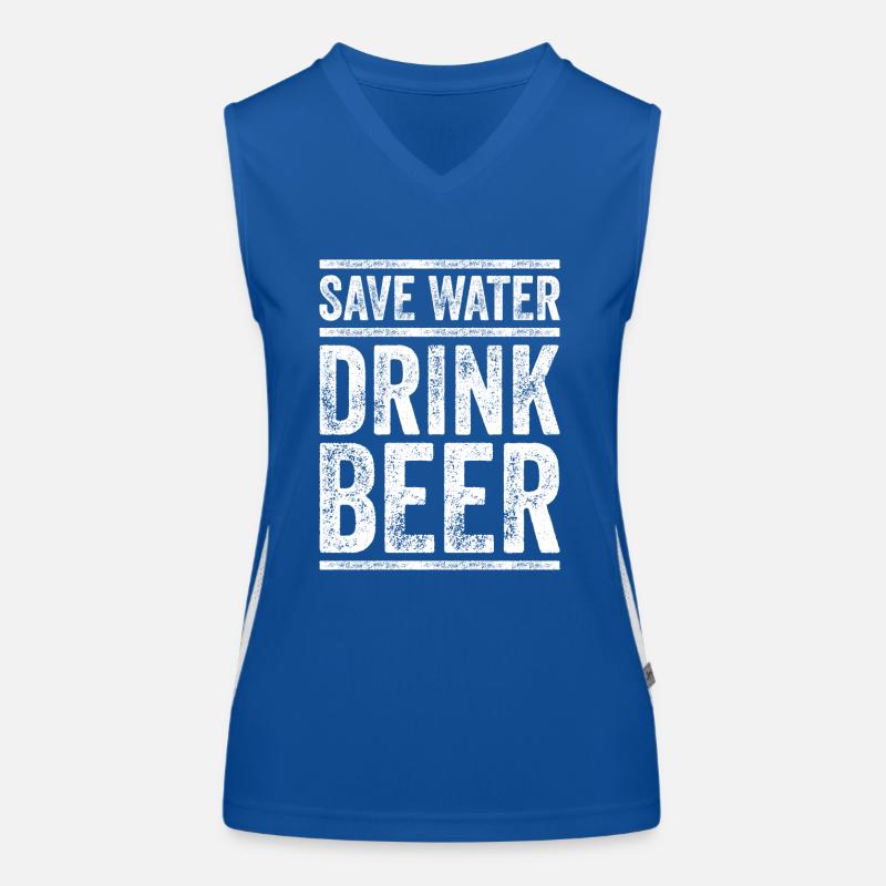 Cadeau de déclaration de bière de boisson d’eau de rechange Débardeur respirant contrasté Femme