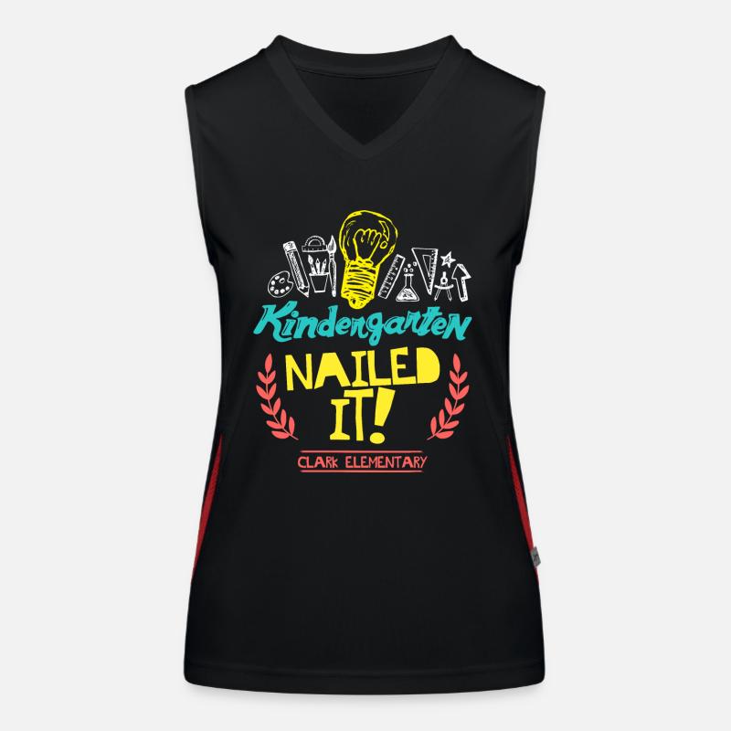 Kindergarten Nailed It Clark Elementary Women's Functional Contrast Tank Top