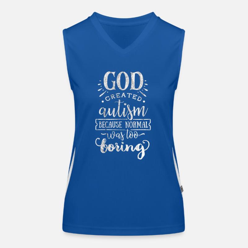 autism Women's Functional Contrast Tank Top