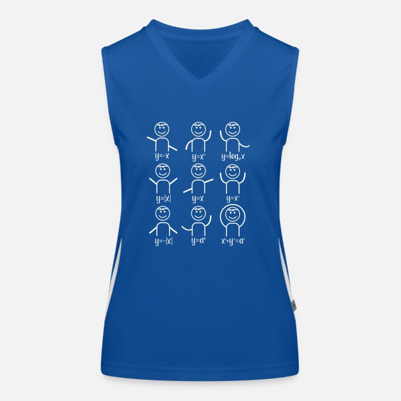 Math teacher algebra dance math Women's Functional Contrast Tank Top