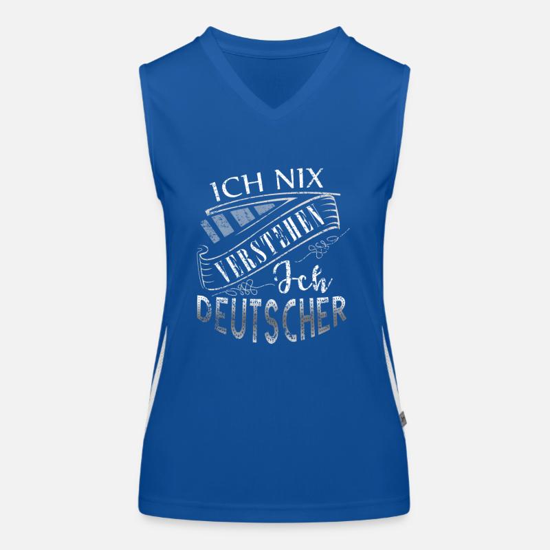 Nix Verstehen ich Deutscher Deutsch Tshirt Funktionelles Kontrast-Tank Top für Frauen