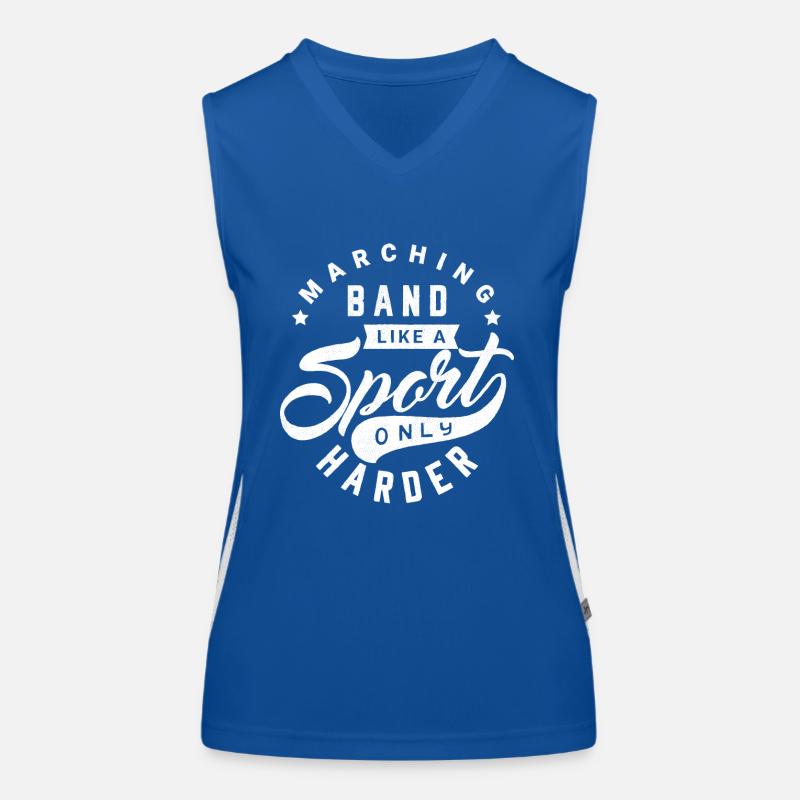 Blaskapelle Saison Messing Instrument Geschenkidee Funktionelles Kontrast-Tank Top für Frauen