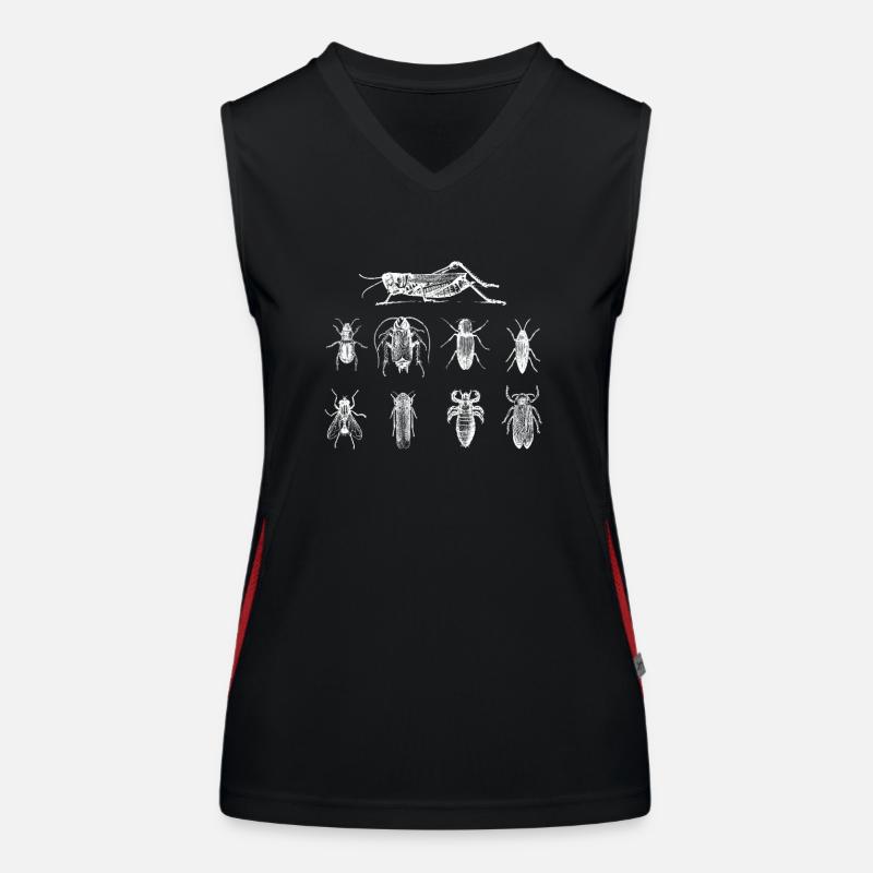 Insekten Funktionelles Kontrast-Tank Top für Frauen