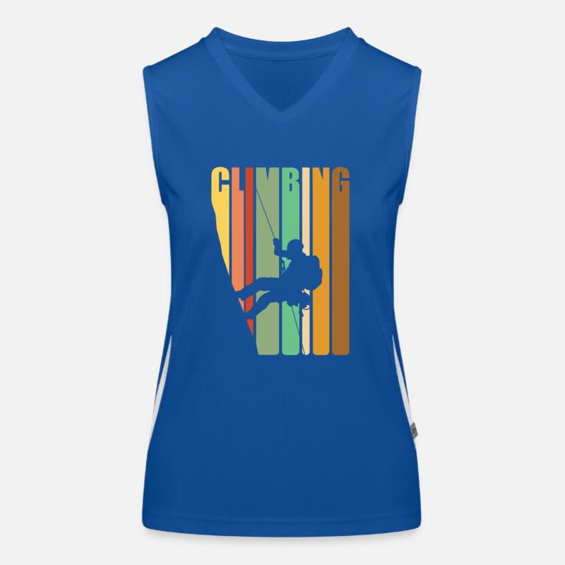 Klettern Retro Vintage Funktionelles Kontrast-Tank Top für Frauen